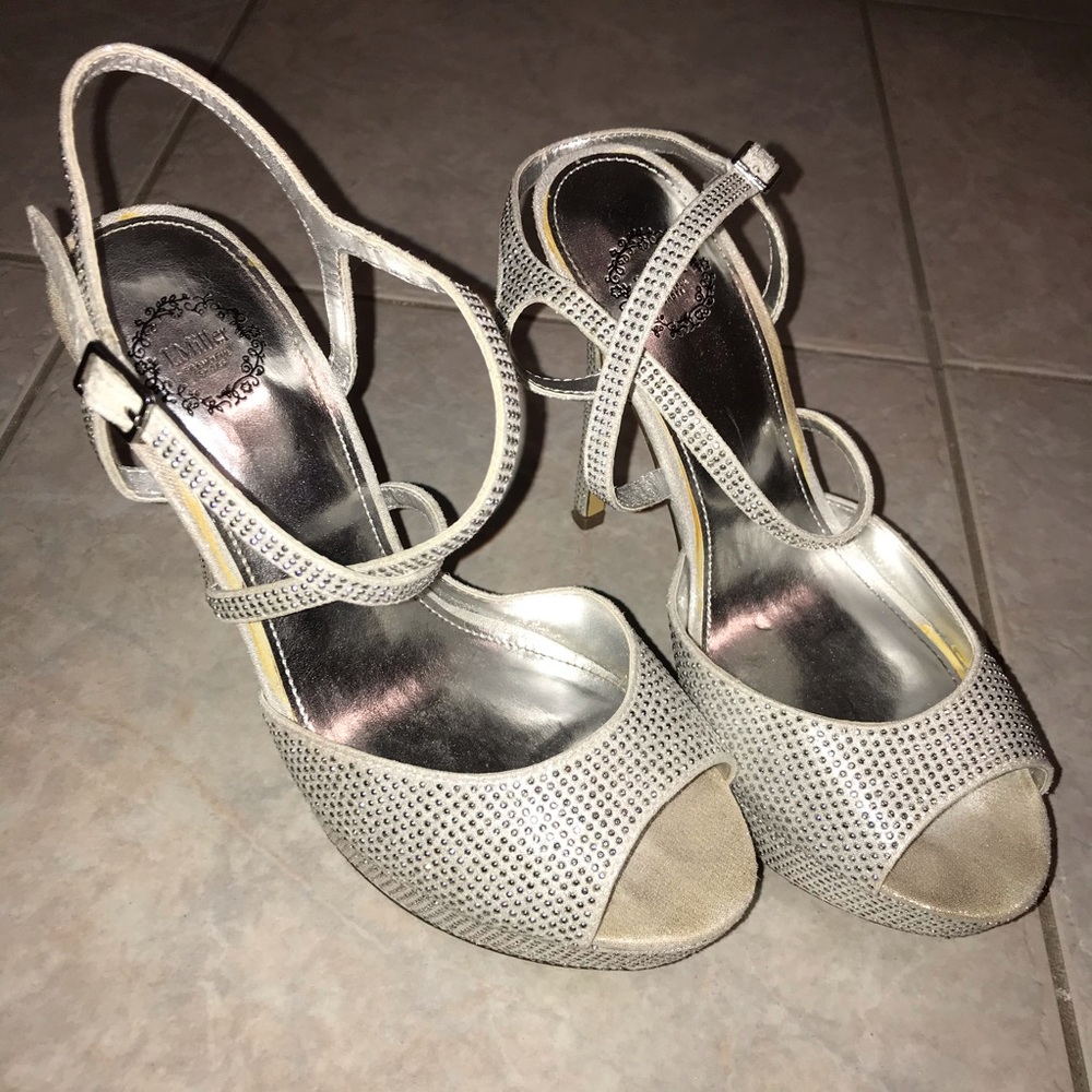 L.Miller open toe heels